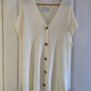 ASOS sweater button down vest dress
